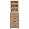 vidaXL Highboard Artisan oak 40 x 41 x 135 cm Engineered wood