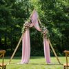 vidaXL Wedding Arch Light Brown 202 x 95 x 254 cm Solid Pine Wood