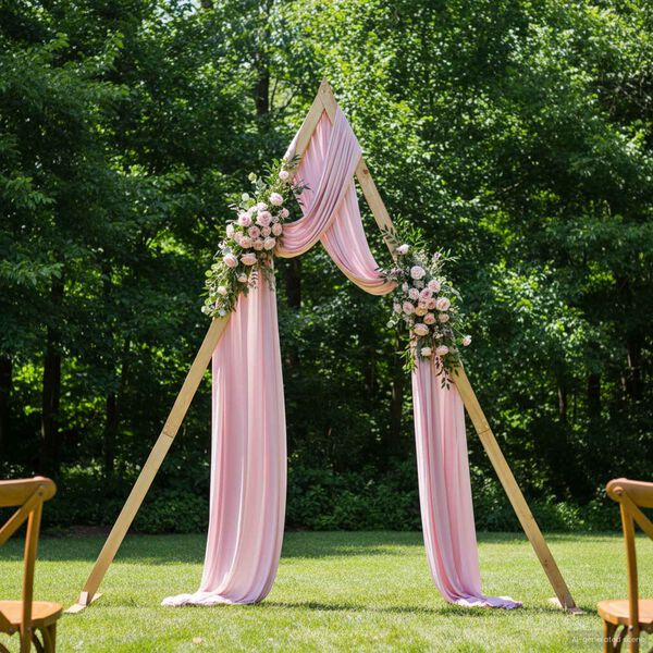 vidaXL Wedding Arch Light Brown 202 x 95 x 254 cm Solid Pine Wood