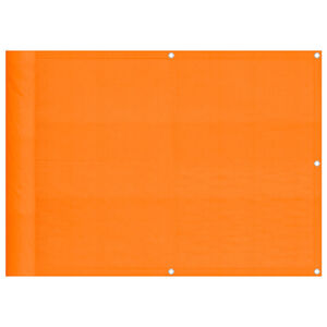 vidaXL Balcony Screen Orange 75x800 cm 100% Polyester Oxford