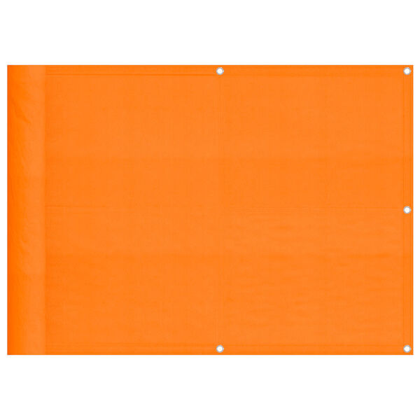vidaXL Balcony Screen Orange 75x800 cm 100% Polyester Oxford