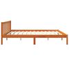 vidaXL Bed Frame without Mattress Wax Brown 200x200 cm Solid Wood Pine