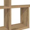 vidaXL Wall Shelf Artisan Oak 100x18x53 cm Engineered Wood