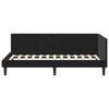 vidaXL Corner Bed Frame with Headboard Black 90 cm x 200 cm Velvet