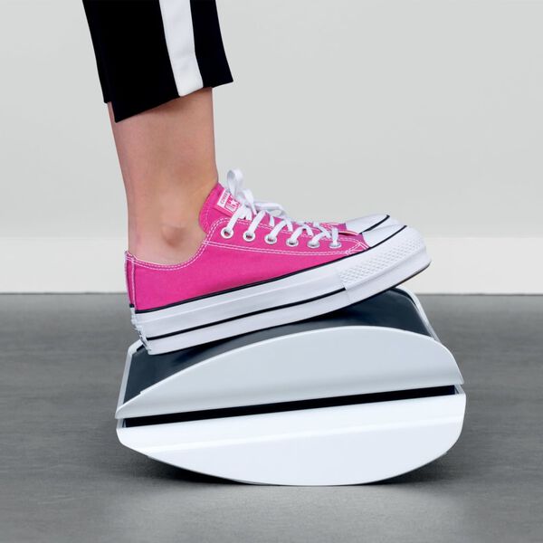 Leitz Ergonomic Adjustable Footrest Ergo WOW Black and White