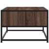 vidaXL Coffee Table Brown Oak 100x50x35 cm Engineered Wood and Metal