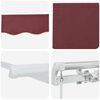 vidaXL Manual Retractable Awning Burgundy 500x300 cm