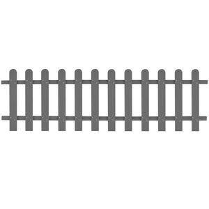 vidaXL Picket Fence WPC 200x60 cm