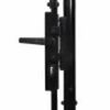 vidaXL Fence Gate Double Door with Spike Top Steel 299.5x249.5 cm Black