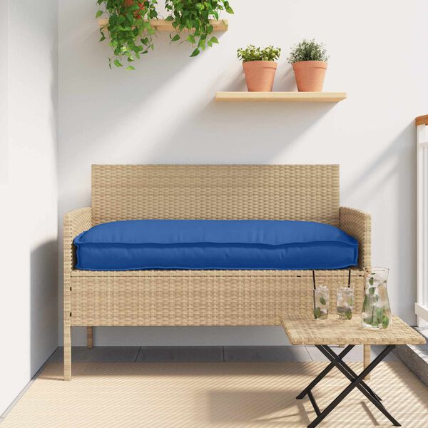 vidaXL Pallet Cushion Set 2 pcs Royal blue 150 x 40 x 8 cm