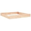 vidaXL Sandbox with Seats Square Solid Wood Pine