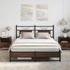 vidaXL Bed Frame without Mattress Brown Oak 137x190 cm Engineered Wood