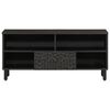 vidaXL TV Cabinet Black 100x33x46 cm Solid Wood Mango