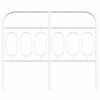 vidaXL Metal Replace Headboard White 120 cm