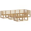 vidaXL Outdoor Sofa Set 9 pcs White Solid Acacia Wood