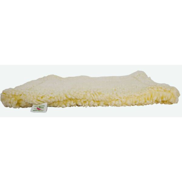 HuggleHounds Fleece Pet Mat S Wool White