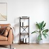 vidaXL Bookshelf Smoked Oak 40 x 30 x 119 cm Engineered Wood