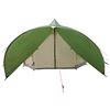 vidaXL Teepee Tent with Roof Green and Grey 600 x 600 x 347 cm