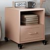 vidaXL Bedside Cabinet Pink 36x39x43.5 cm Steel