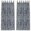 vidaXL Velvet Curtains 2 pcs Silver Grey 225 x 140 cm Velvet