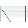 vidaXL Welded Wire Fence Ground Fix 100 x 0.4 m PVC-Coated Steel Green