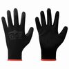 vidaXL Work Gloves 24 pcs Black 7 / S Polyester