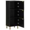 vidaXL Highboard Black 40x33x110 cm Engineered Wood