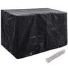 vidaXL Garden Furniture Cover | Black | Polyethylene | Large | Water-resistant