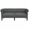 vidaXL Sofa Dark Grey 182.5 x 74.5 x 74.5 cm Polyester
