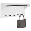 vidaXL Wall-mounted Coat Rack SANDNES White 87x30x42 cm Solid Wood Pine