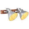 vidaXL Industrial Wall Lamp Silver 45x25 cm E27