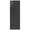 vidaXL Wall-mounted TV Cabinet High Gloss Grey 37x37x107 cm Engineered Wood