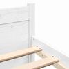 vidaXL Bed Frame without Mattress White Solid Wood 140x200 cm