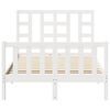 vidaXL Bed Frame without Mattress White 120x200 cm Solid Wood Pine