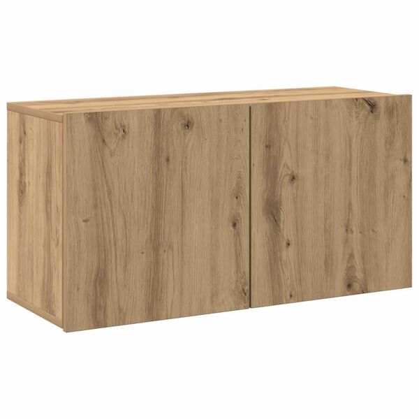 vidaXL TV Cabinet Wall-mounted Artisian Oak 80x30x41 cm