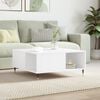 vidaXL Coffee Table White 80x80x36.5 cm Engineered Wood