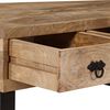 vidaXL Coffee Table with 3 Drawers Solid Mango Wood 90x50x35 cm