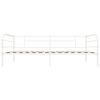 vidaXL DayBed Frame without Mattress White Metal 90x200 cm