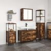 vidaXL Bathroom Furniture Set 3 pcs Smoked Oak Engineered Wood