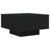 vidaXL Coffee Table Black Oak 55 x 55 x31 cm Engineered Wood