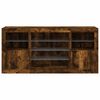 vidaXL Sideboard with LED Lights Smoked Oak 142.5x37x67 cm