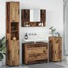 vidaXL Bathroom Furniture Set 4 pcs Old Wood Engineered Wood and Metal