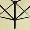 vidaXL Double Garden Parasol with Steel Pole Sand 600x300 cm