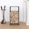 vidaXL Firewood Rack Anthracite 40x30x80 cm Cold-rolled steel