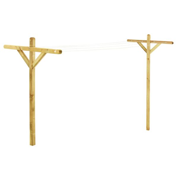 vidaXL Laundry Racks 2 pcs 120x170 cm Impregnated Pinewood