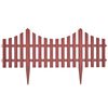 vidaXL 17 pcs Lawn Dividers 10 m Brown