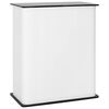 vidaXL Trade Show Counter Black and White 80 x 40 x 93 cm