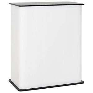 vidaXL Trade Show Counter Black and White 80 x 40 x 93 cm