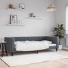 vidaXL Day Bed without Mattress Dark Grey 90x190 cm Single Velvet