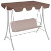 vidaXL Replacement Canopy for Garden Swing Brown 188/168x145/110 cm